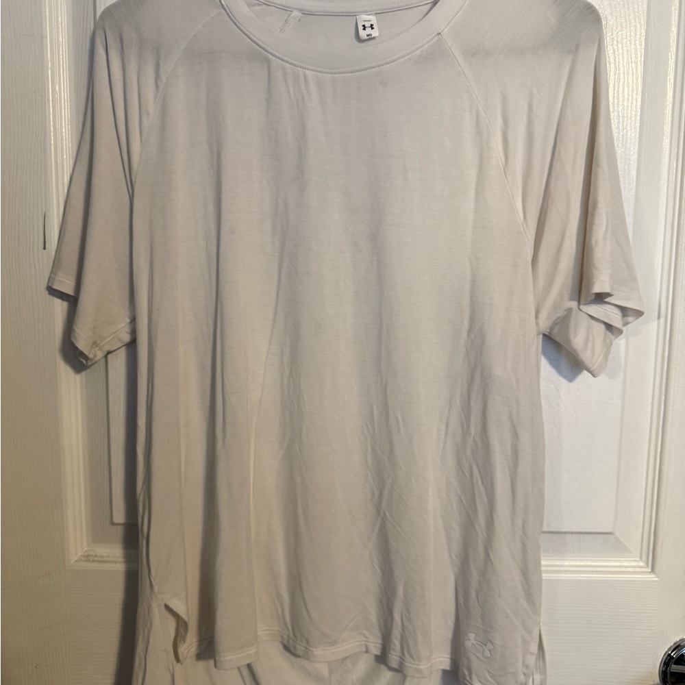 Under Armour White Short Sleeve Tee